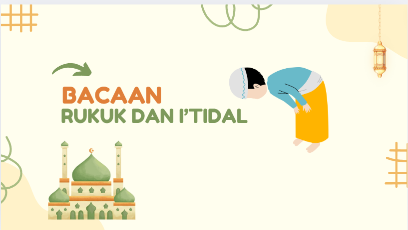 Bacaan Ruku dan I'tidal